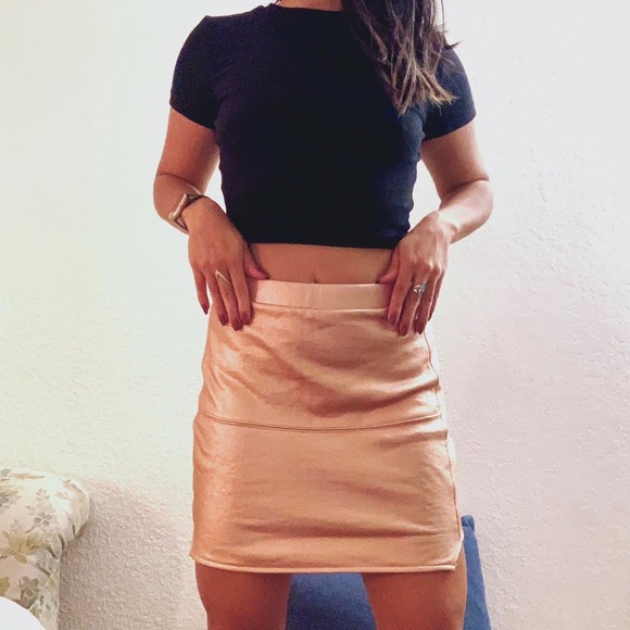 Rose Gold Gold Skirt Missguided MISSGUIDED Rose Gold Sequin Halter